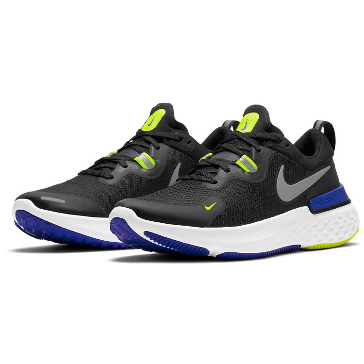 Nike React Miler Черный Кибер Синий CW1777-011