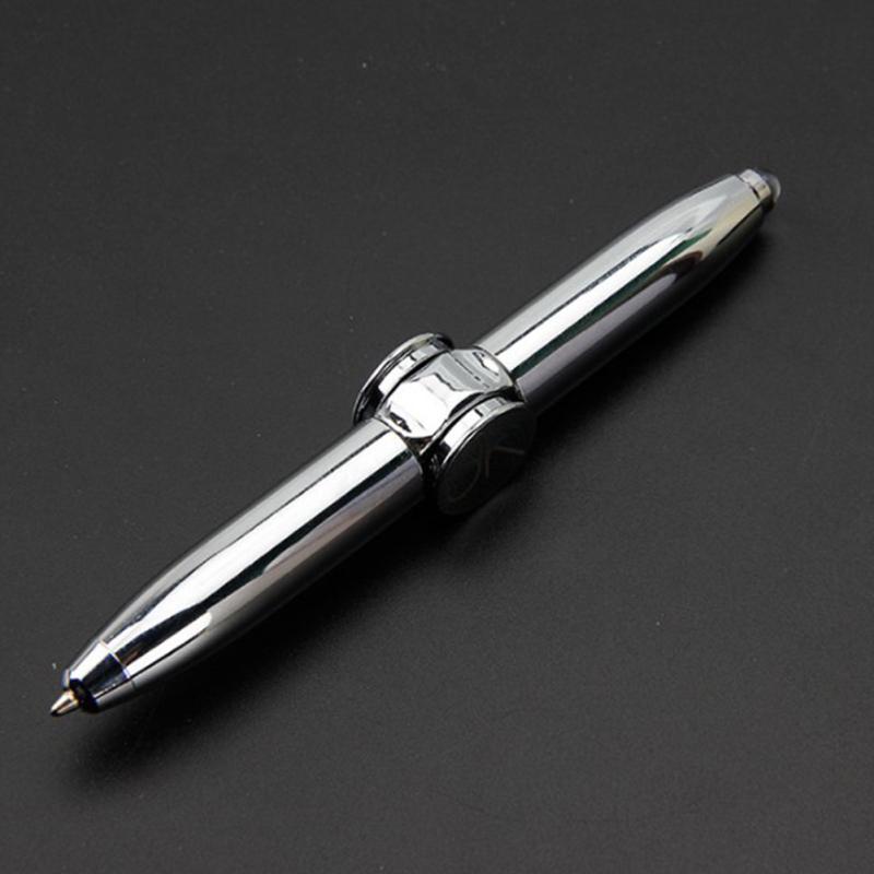 Ручная вращающаяся ручка со светодиодной подсветкой, игрушки, шариковая ручка, подарок