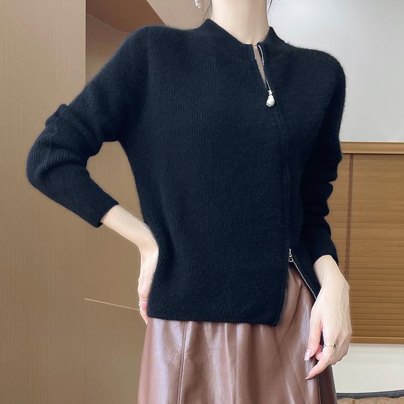 Женский кашемировый кардиган Qinghe кашемир 30% кашемир 70% шерсть осенне-зимний кашемировый кардиган мягкий и теплый