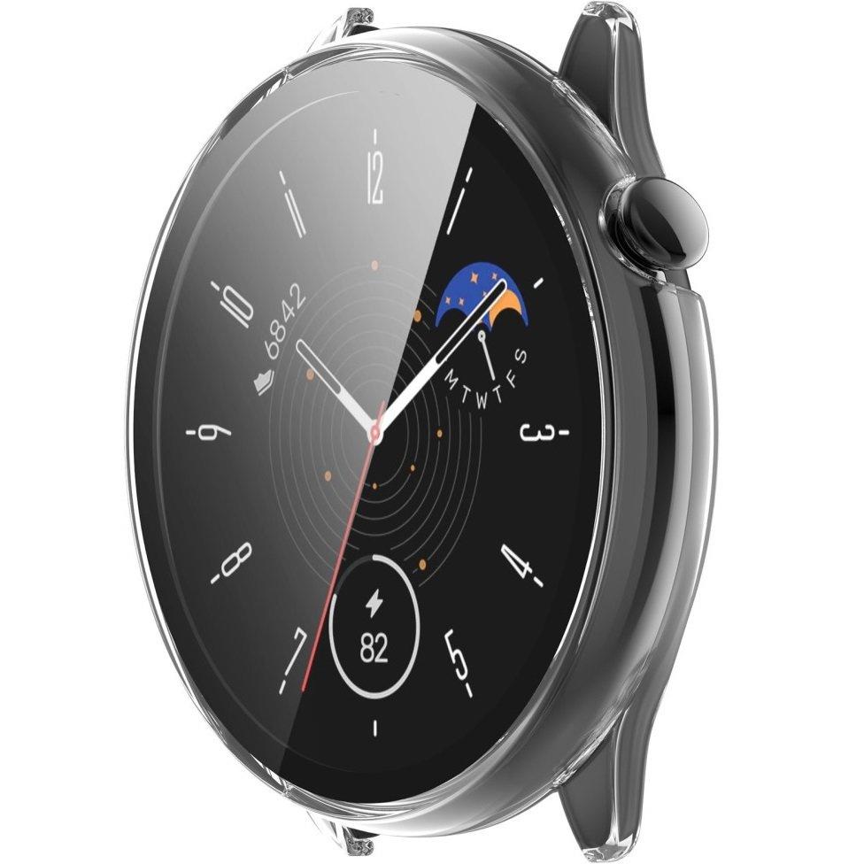 2in1 Case + Tempered Glass for Amazfit GTR Mini, Transparent