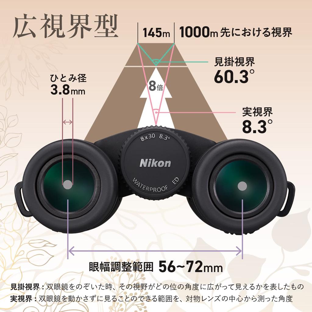 Nikon Binoculars Monarch M7 8x30 Roof Prism 8x 30 Caliber MONARCH M7 8x30 Model Concert/Travel/Bird Watching/All-Round
