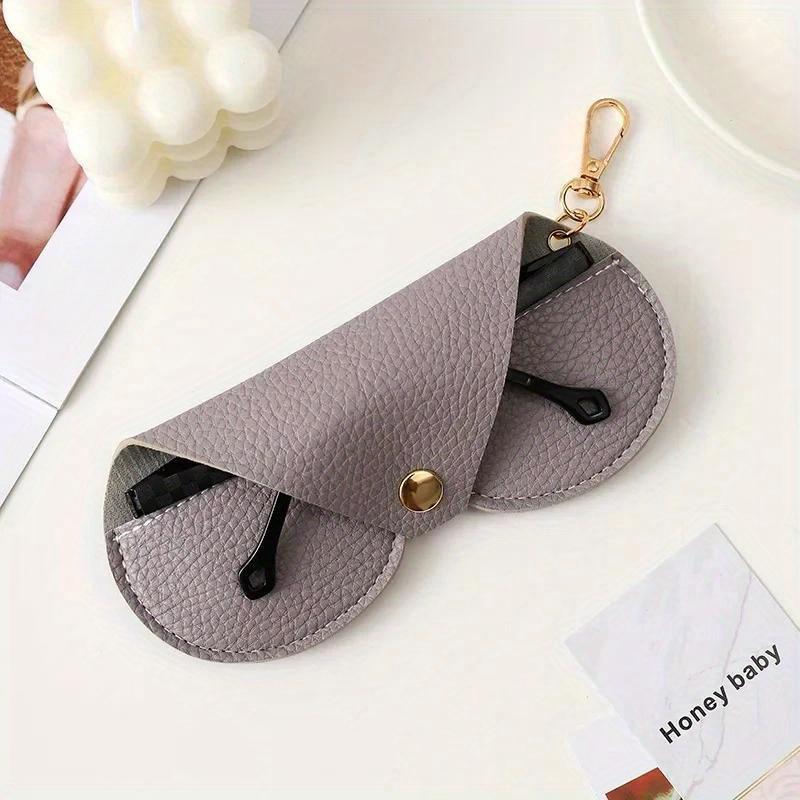 Sunglasses Box High Appearance Level Leather Bag Chain Portable Travel Sunglasses Glasses Universal Storage Bag