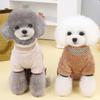 Pet Medium Small Dog Dog Clothes Back Buckle Four-legged Flannel Autumn and Winter