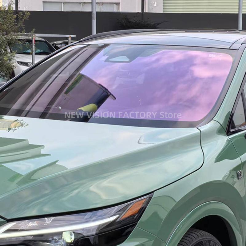 1mX6m 70% Chameleon Film Car Window Purple Color Chanage Glass Sticker High Insulation Sun Solar Decorative Protective Foils