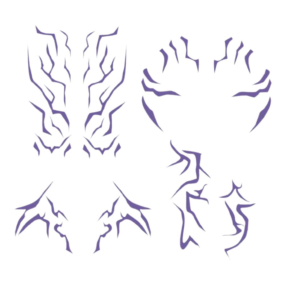 1 Набор Для Kpop Охотники на Демонов Руми Кан Косплей Реквизит Тату-Наклейка Руми Тату Демонизирующая Наклейка Для Подарков на Вечеринку Хэллоуин