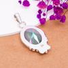 Радужный Мистический Топаз Подвеска из Стерлингового Серебра 925 пробы V7661, Радужная Подвеска, Овальная Подвеска, Подарок на День Святого Валентина, Подарок для Неё, Подарок на День Рождения, Ручная работа