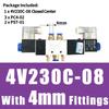4V130C-06 4V230C-08 Solenoid Valve Control Valve Reversing valve 12v 24V 220v 36V Coil Two-position Five-way 4V330C-10 4V430C-15