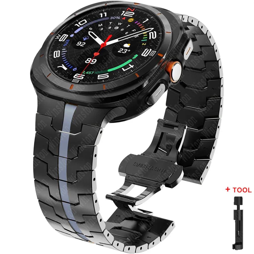 Stainless Steel Metal Bracelet for Samsung Galaxy Watch Ultra 47mm Band for samsung ultra 7 Galaxy Ultra 47MM Wrist Strap Correa