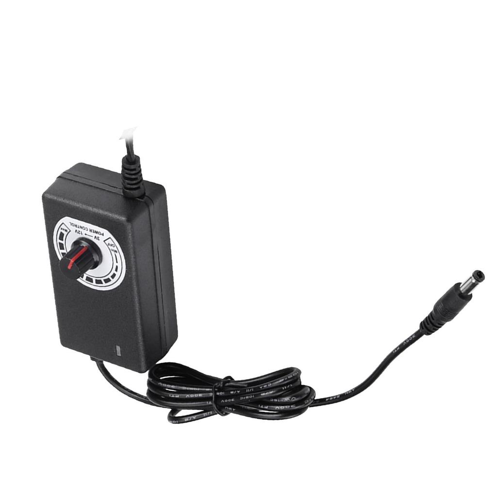 Регулируемый адаптер питания переменного тока в постоянный 110-240 В, переключатель регулятора скорости двигателя, 3-12 В 2 А с вилкой США