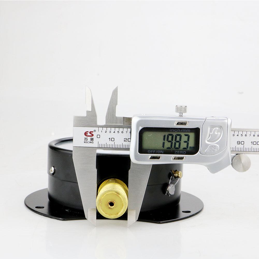 High Quality Dry Pressure Gauge 100mm 4'' -1-0-100bar Black Steel Case For Fuel Air Water Hydraulic Tester Vacuum Gauge