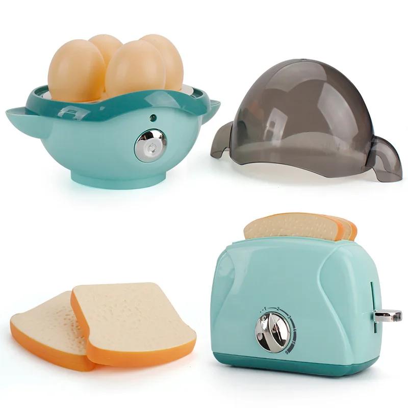 Игрушки для ролевых игрушек «Кухня», набор игровых кухонных принадлежностей для детей, кофеварка, миксер, тостер с реалистичными огнями и звуками