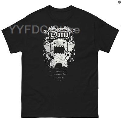Женская футболка с принтом мультфильма Domo, унисекс, летняя, хлопковая, с коротким рукавом, Харадзюку, уличная мода, ретро, милый, забавный рисунок, топ