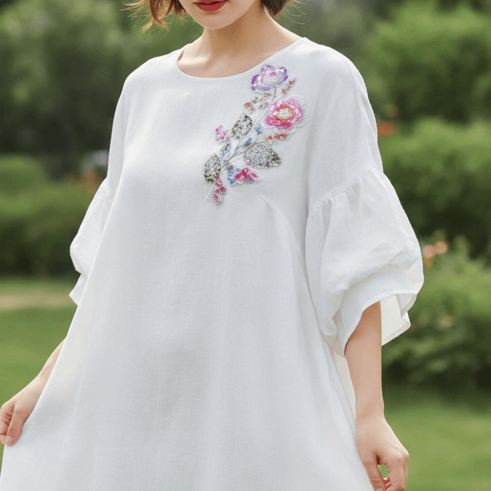 Sew on Embroidery Lace Parches Large Flower Flower Appliques  Wedding Dresses