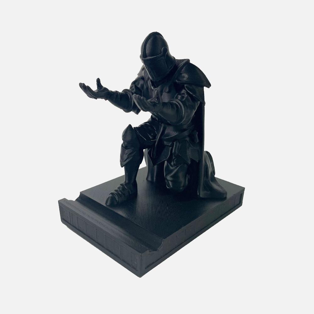 Desk Organizer 3D Printed Pen Holder Silver Gold Educational Medieval Armor Figurine Desk Decor Statue Pencil Holder