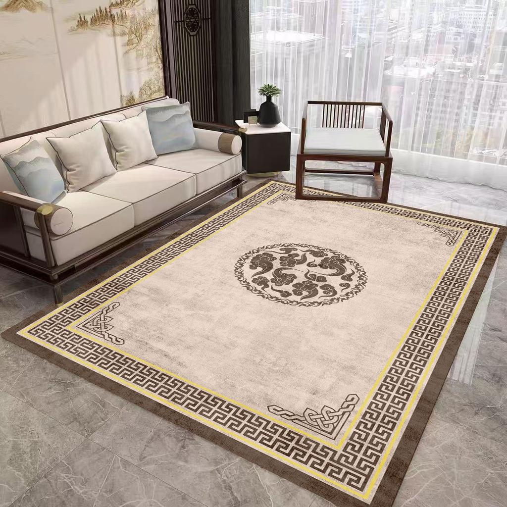 Ретро китайский стиль простой ковер гостиная диван спальня кабинет ванная комната прихожая коврик противоскользящий легкая роскошь домашний декор ковер