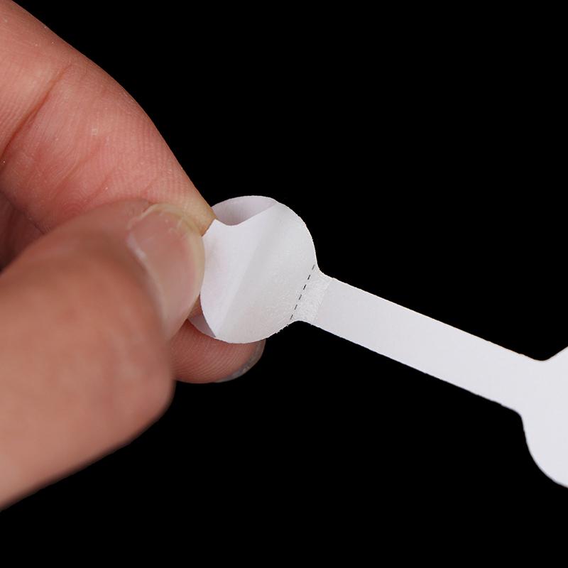 50/100 шт. круглые пустые ценники, ожерелье, кольца, ювелирные этикетки, бумажные наклейки