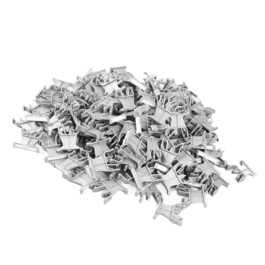 100pcs Terminal Marker Carrier 35mm DIN Rail Installation Universal UK B1 Marking Label for Wiring