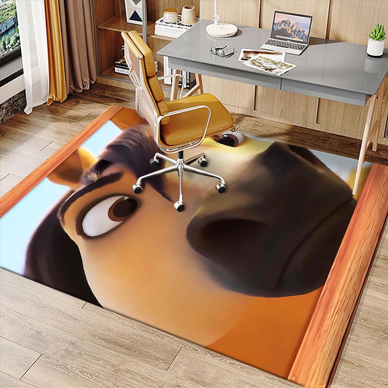 Spirit Stallion of the Cimarron Printed Absorbent Washable Carpet, Non-Slip Bathroom Mats, Kitchen Rugs, Yoga Mat,Living Room Entrance, Camping Picnic