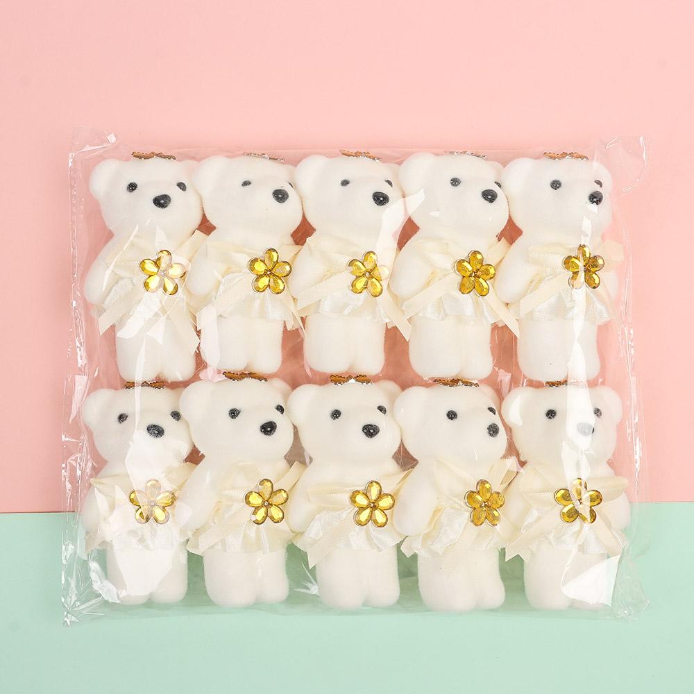 10 шт./набор DIY украшение букета кукла медведь мультяшная кукла медведь украшение букета день рождения