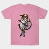 T Рубашка женщин BMX Cat Harajuku Печать Кавайи Футболка Летний короткий рукав женский футболка Top Tee