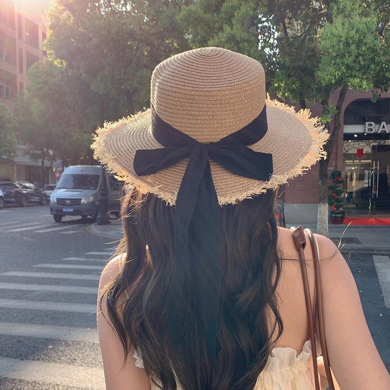 Женская соломенная шляпа весна-лето, дышащая, рыболовная шляпа, пляжная, солнцезащитная, для отдыха на пляже