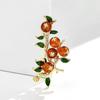 Persimmon Ruyi High-End Women's Brooch: Trendy Retro Chinese Style Corsage with Niche Design