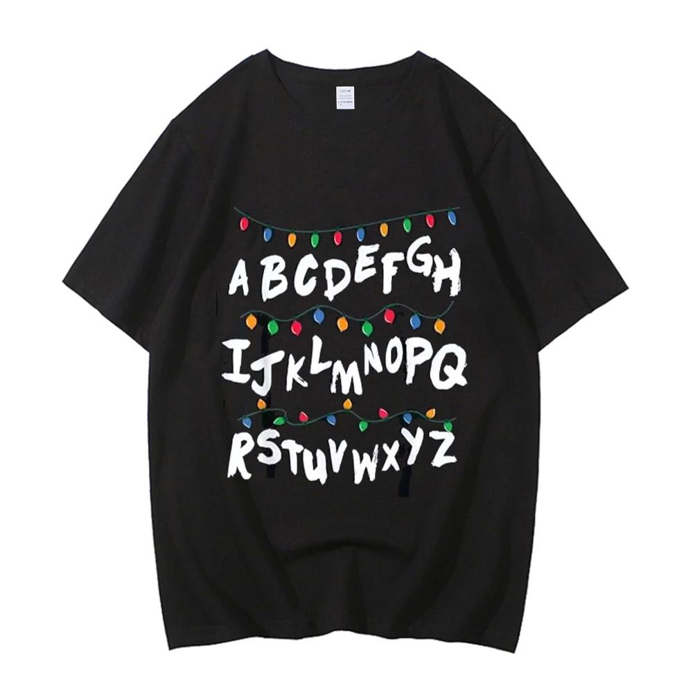 2026 High Quality Stranger Christmas Light Tshirt Monster Graphic T Shirts Gothic Fashion Vintage Tees