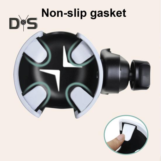 Stroller Cup Holder with Phone Mount 360 Degrees Rotating Universal Bottle Holder Stroller Drink Caddy for Bike Wheelchair Walker