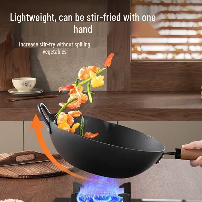 COOKER KING Japanese-Style Iron Wok