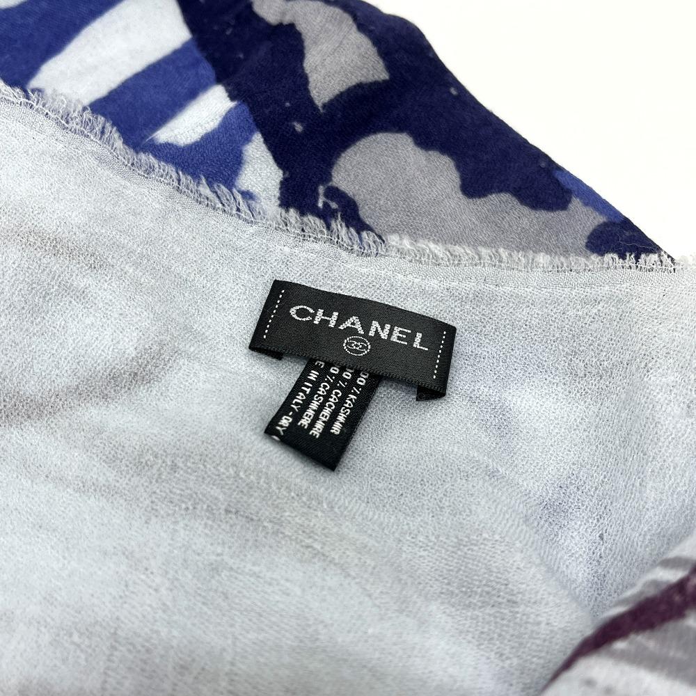 CHANEL No.5 Perfume Apparel Large Stole/Shawl Scarf shawl Cashmere blue
