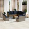 VidaXL Garden Lounge Set with Cushions 12 Pcs, Patio Sofas, Furniture Set, Outdoor Terrace Furniture, Grey 3256040