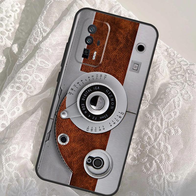 Винтажный Ретро Чехол-Фотоаппарат Для Xiaomi 13T 14T Pro 12T 11T 13 14 Ultra POCO X6 Pro M6 X3 X5 M5s F3 F5 F6 Чехол