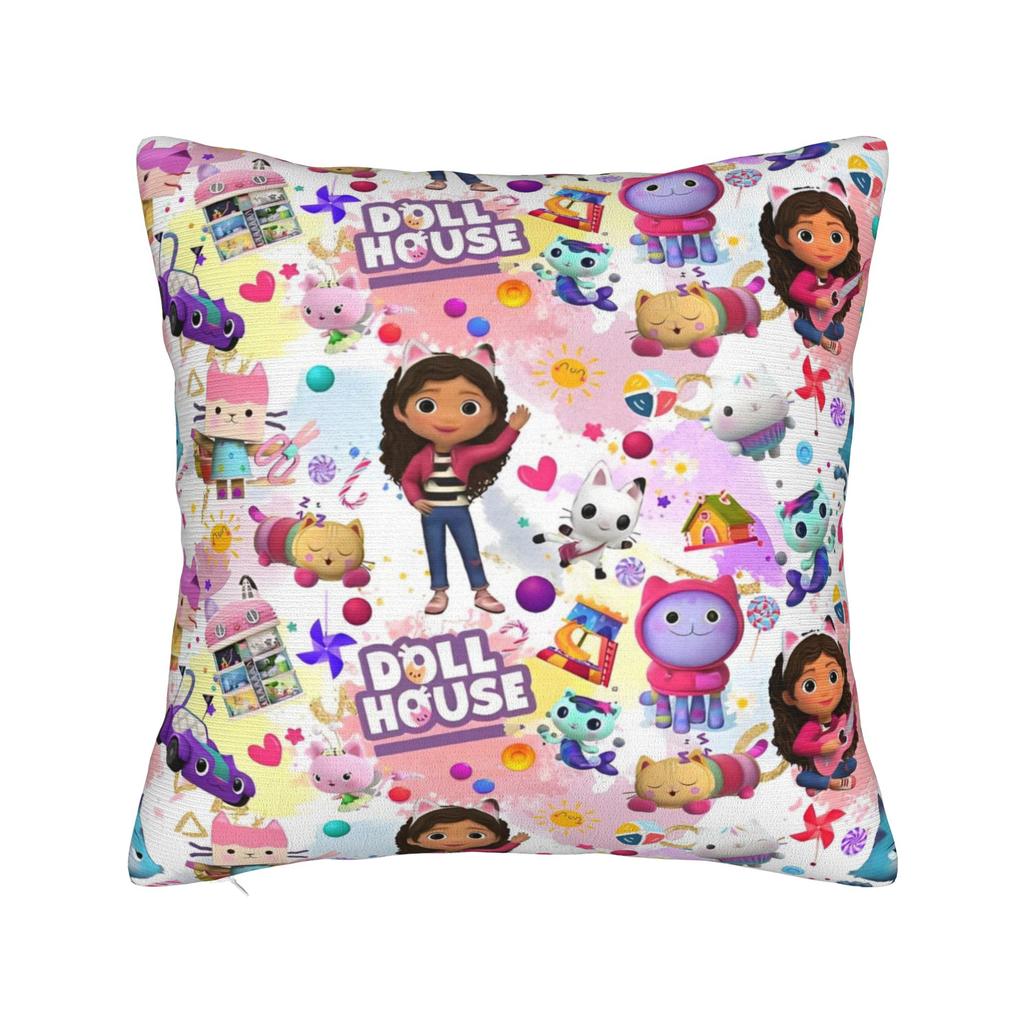 Y2K Sofa G-Gabbys dollhouses cartoonDecoration Pillowcases Merch Pillow Covers Square Multiple Sizes