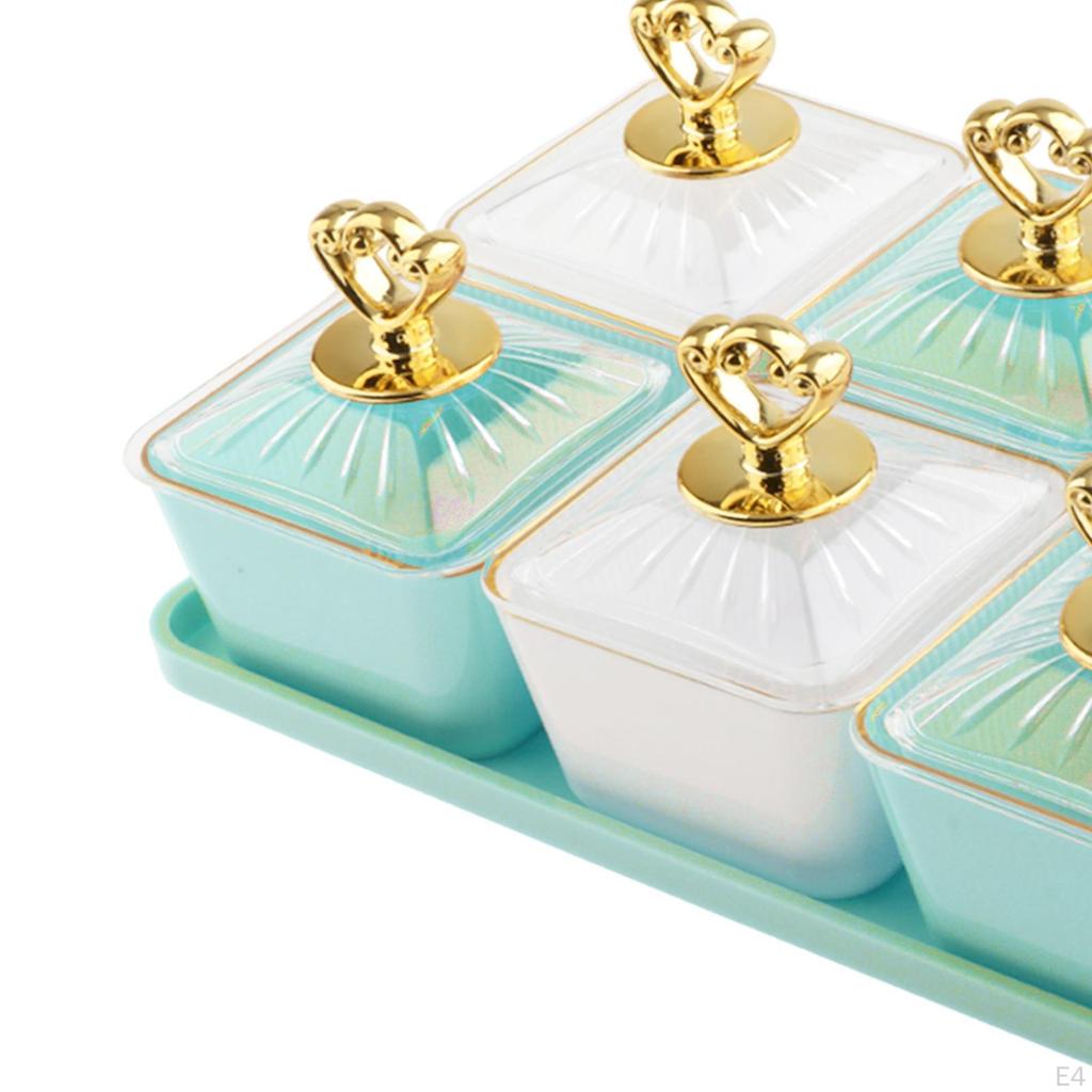 Тарелка для закусок, разделенная на порционные миски для закусок, свадебный декор, многоцелевой поднос для орехов и конфет