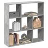 VidaXL Room Divider Shelf Concrete Grey 102x29x103.5 Cm, Shelf, Bookcase, Storage Shelf, 858051