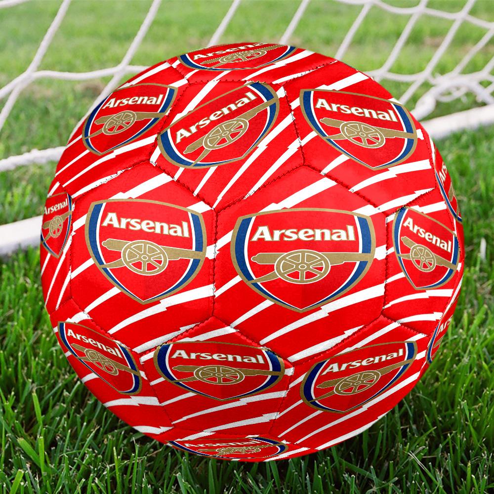 Arsenal Football Club Crest Printed Size 5 Soccer Balls, High-Quality, Anti-Slip, Protective Football, A Unique Gift , Birthdays, Christmas Gifts