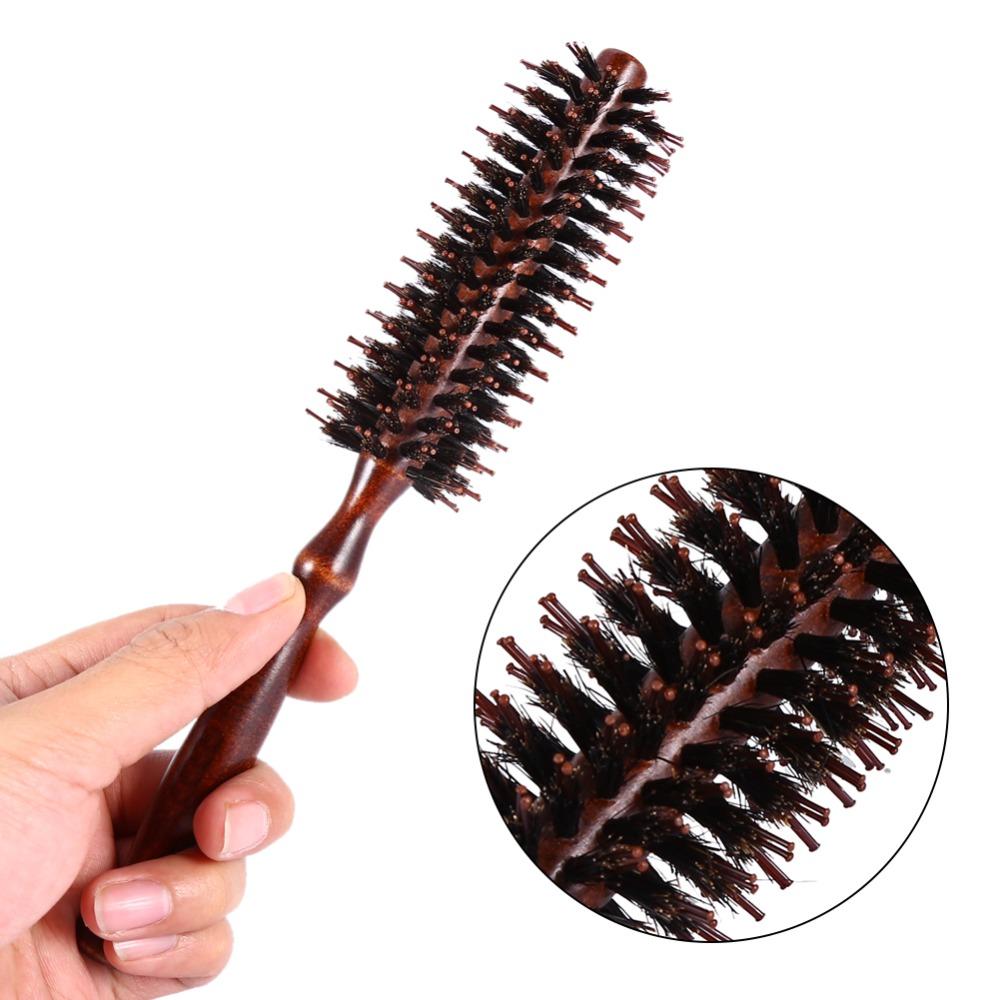 Anti-Static Styling Roller Brush Portable Design Volumizing Brush Round Hair Brush For Thin Hair