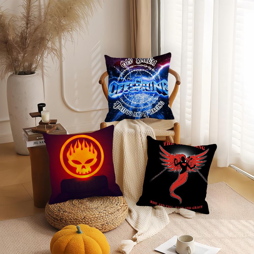 Rock Band The O-Offspring Pillow Case Applicable Space For Guest Rooms Interiors Cars Office House Decoration