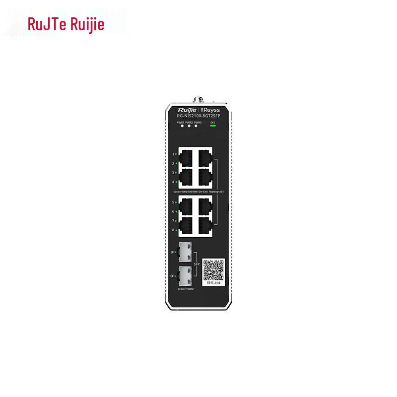 Ruijie RG-NIS2100-8GT2SFP 8-Port Gigabit Industrial Switch
