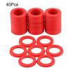 Силиконовые прокладки для шлангов Красный набор шайб Запчасти для ремонта кранов Уплотнительные кольца для садового шланга 3/4 дюйма и уличного водяного крана Легкий ремонт протечек