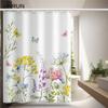Bathroom Thickened Waterproof Curtain Mildew Proof Shower Curtain Shower Partition Curtain Shower Curtain Bathroom Curtain Free Perforation