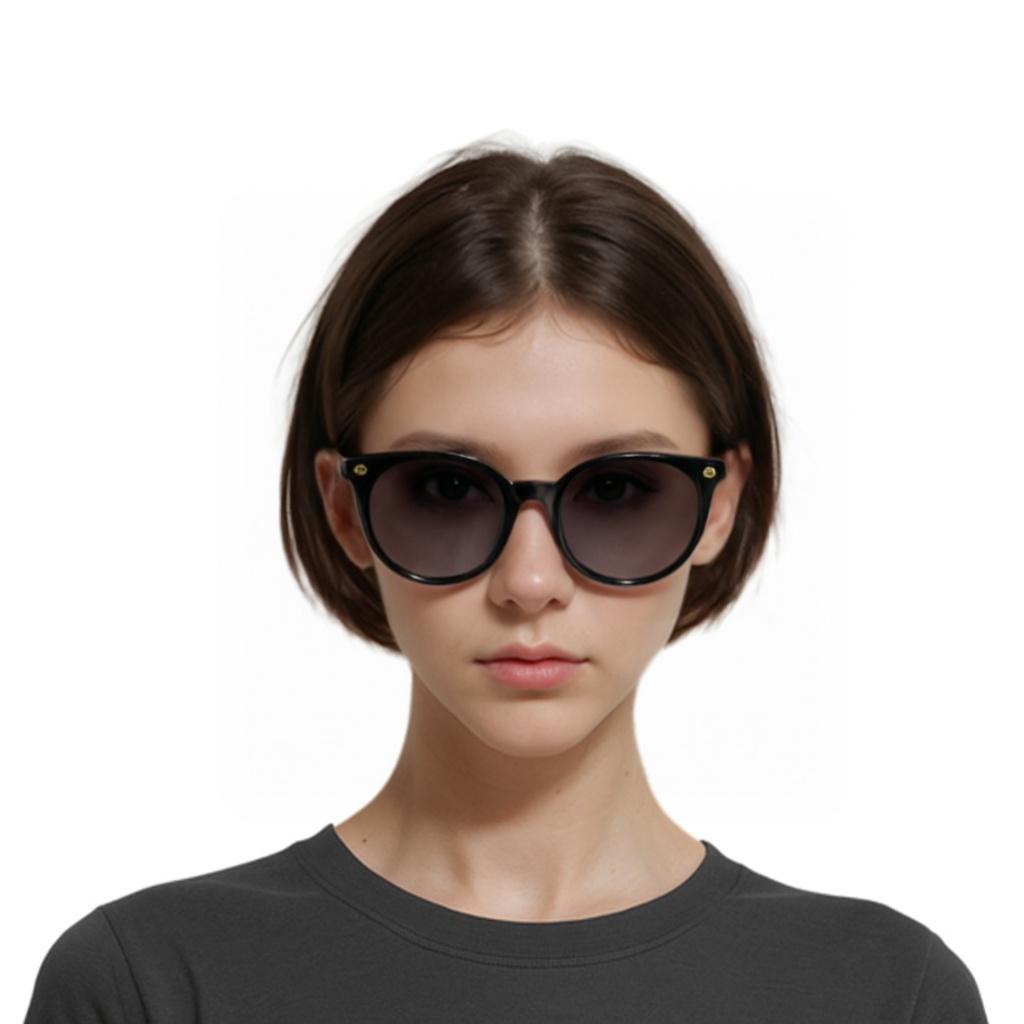 Gucci Солнцезащитные очки Черные Овальные Солнцезащитные очки Женские солнцезащитные очки GG0091S001