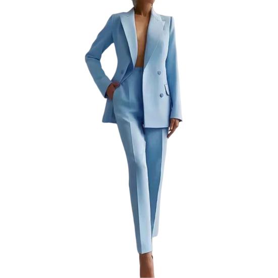 Женский костюм-двойка Деловой пиджак Элегантный комплект с юбкой-карандаш Профессиональные офисные наряды