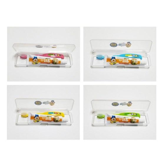 Danbi Nine Daycare Birthday Gift Return Portable Pororo Toothpaste Toothbrush 4 Set Random Delivery + Sticker 16p, 1 Set, a Popular Character In Korea