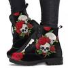 2026 Fashion New Women's Boots Printed Leather Combat Boots Motorcycle Boots