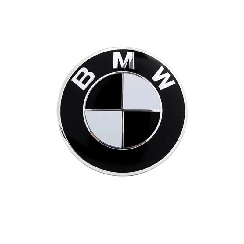 BWR1 Car Sticker 1PCS 82mm 74mm car Front Hood Emblem rear boot trunk logo for bmw E36 F20 E46 E39 E38 E90 E60 E87 E34 E53 X3 X5 X6 M