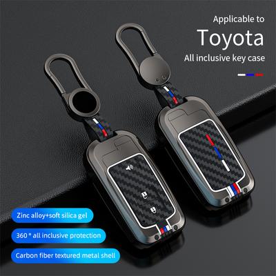 Чехол для автомобильного ключа, сумка-держатель, оболочка для Toyota Camry RAV4 Avalon Auris 2, 3, 4 кнопки, интеллектуальный держатель без ключа, защитный чехол