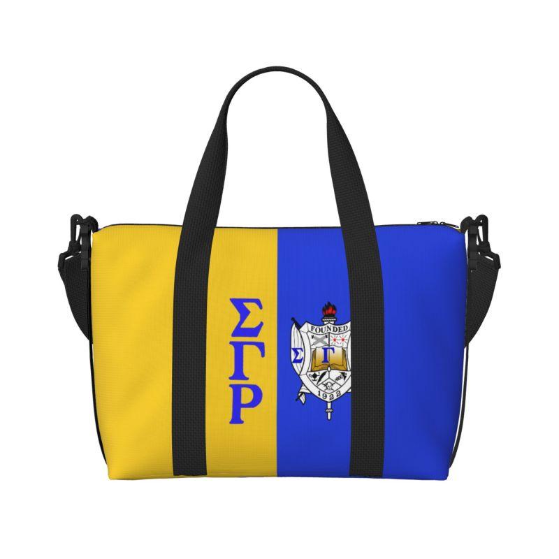 Sigma Gamma Rho 1922 Print Travel Duffel Bags Waterproof Foldable Overnight Bag with Shoulder Strap Unisex Sports Gym Yoga Bag