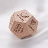 1/4Pcs Date Night Dice Couple Food Decision Wooden Dice Games with 12