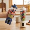 USB Rechargeable Fruit Blender Digital Display Juice Cup Blender  Vegetable Drinks